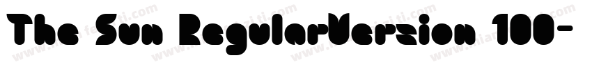 The Sun RegularVersion 100字体转换